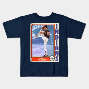 Ricky 'Wild Thing' Vaughn Retro Trading Card Kids T-Shirt